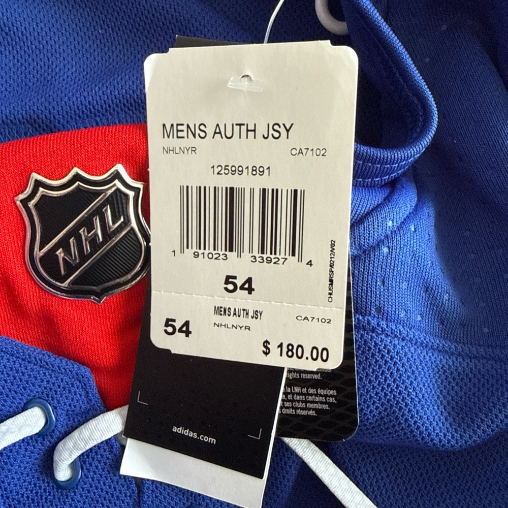Men’s adidas Ryan Reaves #75 Signed New York Rangers Jersey Sz 54 - NWT RARE - Picture 5 of 7